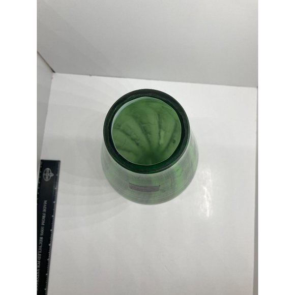 Makora Poland Handmade Green 12in Vase Stunning Nature - Picture 3 of 10